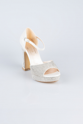 White Stony Evening Shoe MJ2228