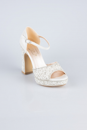 White Stony Evening Shoe MJ2280