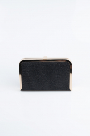 Black Silvery Box Bag KC121