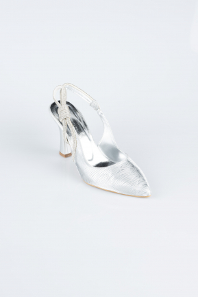 Silver Laser Cut Stiletto MJ4102