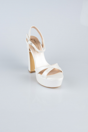 White Skin Platform Heel MJ4330