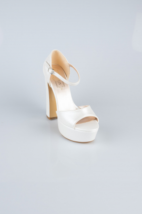 White Skin Platform Heel MJ4600