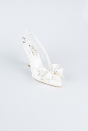 White Skin Evening Shoe MJD4100