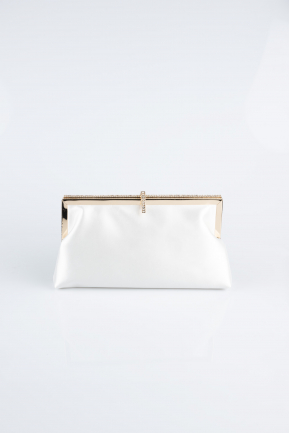 White Satin Night Bag V752