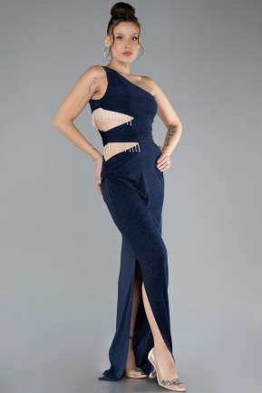 Long Navy Blue Evening Dress ABU3702