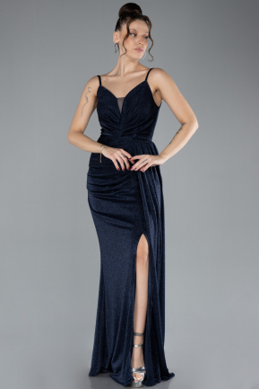 Long Navy Blue Evening Dress ABU4408