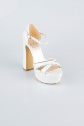 Pearl Leather Platform Heel MJ4241