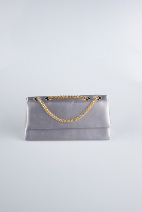 Silver Satin Night Bag SH818