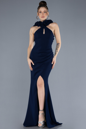 Long Navy Blue Evening Dress ABU4610