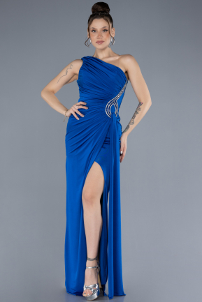 Long Sax Blue Evening Dress ABU4611