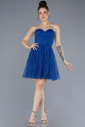 Short Sax Blue Party Dress ABK2235