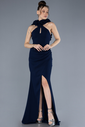 Long Navy Blue Evening Dress ABU4610