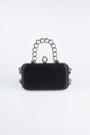 Black Laser Cut Night Bag KC714