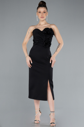 Midi Black Cocktail Dress ABK2251