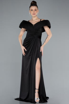 Long Black Mermaid Evening Gown ABU4664