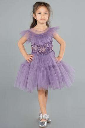 Short Lavender Girl Dress ABK2067