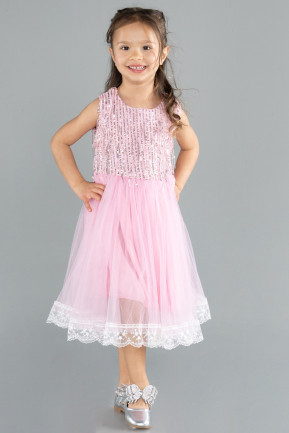 Midi Powder Color Girl Dress ABK2300