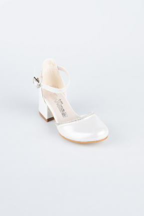 Silver Crystal Kid Shoe SE771