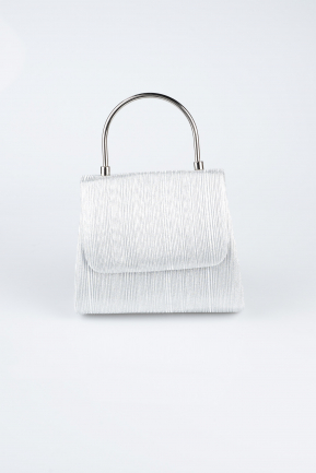 Silver Laser Cut Evening Bag SH842