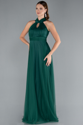 Long Emerald Green Prom Gown ABU3252