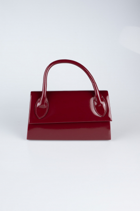 Burgundy Patent Leather Night Bag KC163