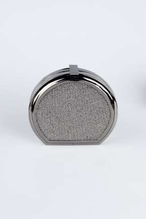Platinum Plaster Fabric Evening Bag KC821