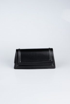 Black Leather Night Bag KC409
