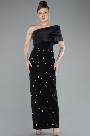 Midi Black Cocktail Dress ABK2337