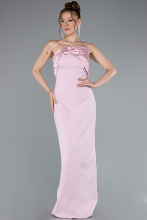 Long Powder Color Evening Dress ABU4988