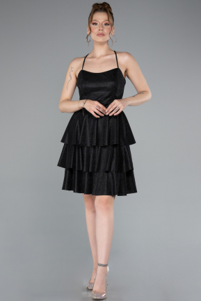 Short Black Cocktail Dress ABK2357