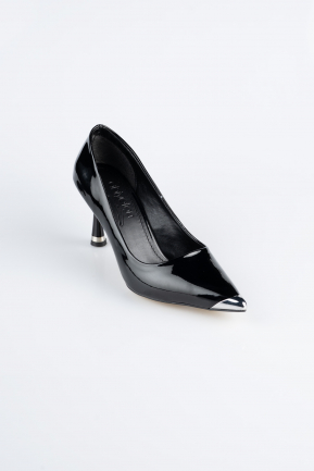 Black Patent Leather Stiletto AB1137