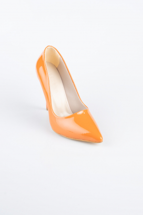 Orange Patent Leather Stiletto ABR1140