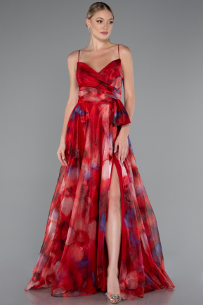 Long Red Evening Dress ABU5053