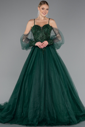 Emerald Green Long Haute Couture ABU2789