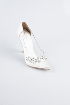 White Patent Leather Evening Shoe AB1150