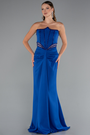 Long Sax Blue Evening Dress ABU5227