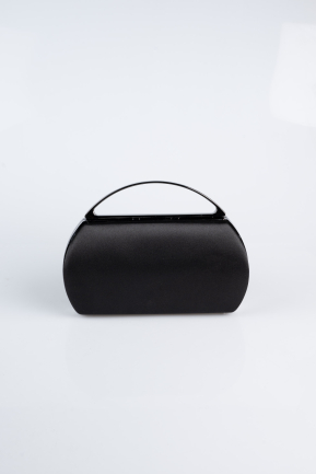 Black Satin Night Bag V351