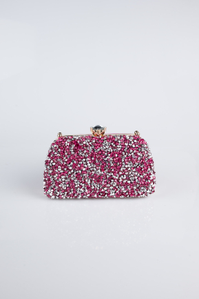 Fuchsia Satin Night Bag SH849
