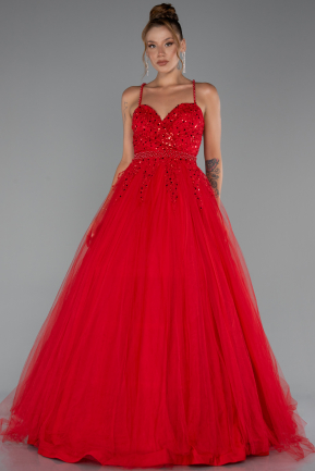 Long Red Evening Dress ABU5279