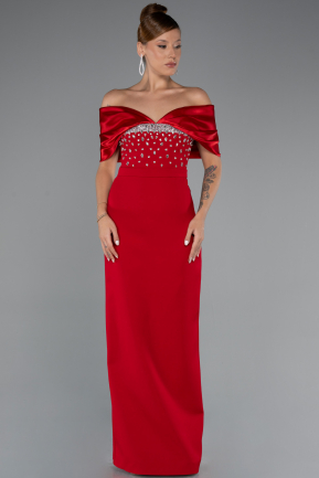 Long Red Evening Dress ABU5352