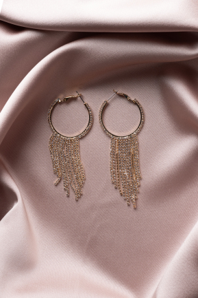 Gold-Rose Earring UK555