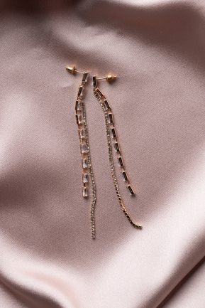 Gold-Rose Earring UK934