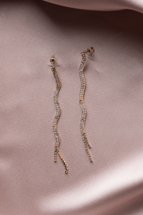 Gold-Rose Earring UK919