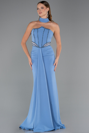Long Indigo Evening Dress ABU5476