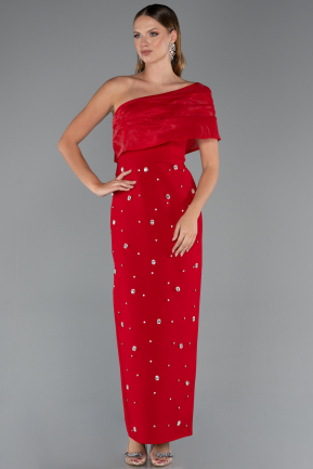 Midi Red Cocktail Dress ABK2337