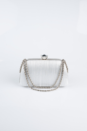 Silver Laser Cut Night Bag SH860