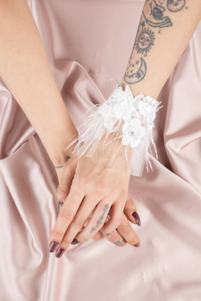 White Bridal Glove SD1310