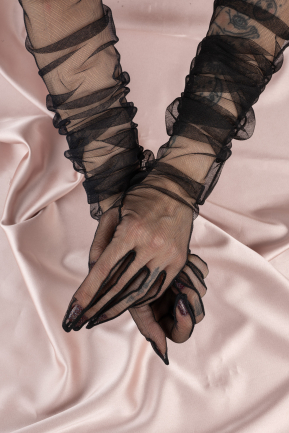 Black Bridal Glove SD6021