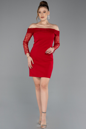 Red Short Cocktail Dress ABK2455