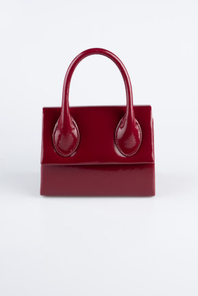 Burgundy Patent Leather Night Bag KC165